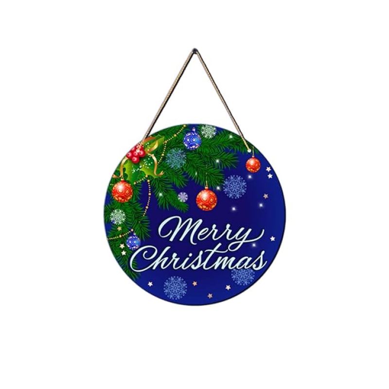 Merry Christmas Wall Hanging  Christmas Home Decor  Door Hanger  Christmas Wall Art Decor  Office Wall Decoration (Design 4)